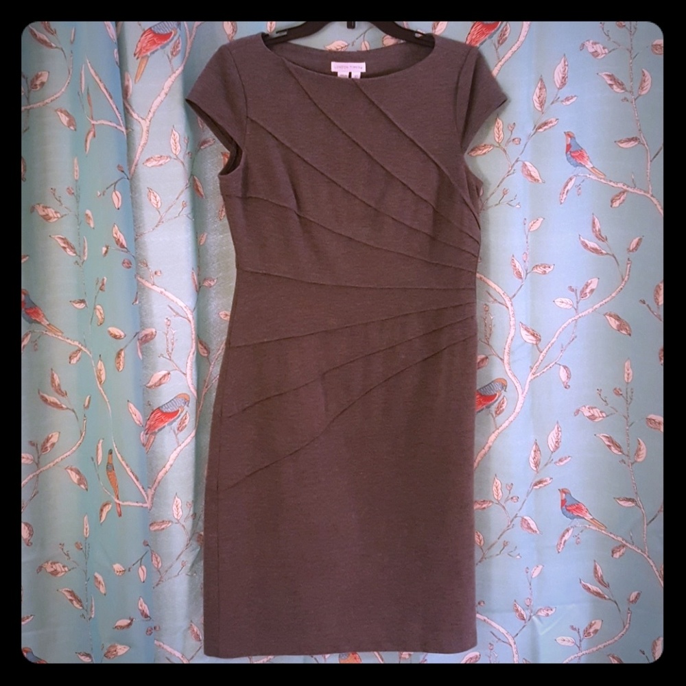 Beautiful Unique Gray Form Flattering Dress